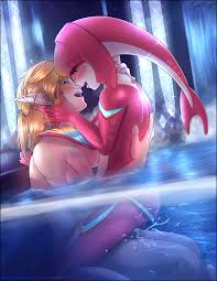 Link x mipha fanart
