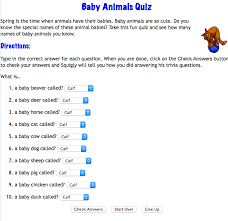Baby Animals Quiz Animal Quiz Fun Quiz Quizzes For Kids