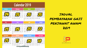 Belanjawan 2021 | harapan rakyat: Jadual Pembayaran Gaji 2019 Penjawat Awam Pendidik2u