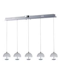 E24495 20pc Parasol 44 Led 5 Light Multi Pendant Light In Polished Chrome Et2 Lighting Bowerylights Com