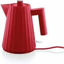 You know the saying, a watched pot never boils? Elektrischer Wasserkocher Alessi Mdl06 1 R Plisse Red 1 L Electric Tea Kettle Ebay