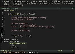 Python docstrings can be written following several formats as the other posts showed. Python Docstring With Vim Pythoncomplete Is Not Displaying Newlines For My Own Class Functions Stack Overflow