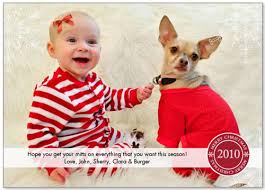Usually a simple photo card that i make using an online photo service. Dog And Baby Christmas Card Ideas Young House Love