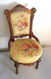 Antique Victorian Needlepoint Parlor Chair Ebay Want To Find A Site That Sells This Type Of Needlepoint Patt Victorian Chair Antique Chairs Victorian Decor