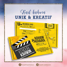 Kebetulan duk search kad kahwin terkenan yang versi coklat cadbury, superduper simple dan cute. Facebook
