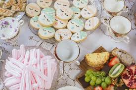 Honestly, it's a moment i have dreamt of for years. Image Of Food On A Table At A Baby Shower Celebration Austockphoto