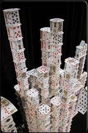 You've just bought (or refinanced) a house! Cool Card House Structures Playing Card Crafts Play Your Cards Right Cool Cards