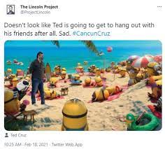 Ted cruz is getting destroyed online for going to cancún during the texas weather disaster. Twitter Goes Into A Frenzy With Ted Cruz Cancun Trip Memes Duk News