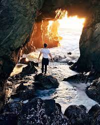 Adam Gallagher On Instagram Exploring The Golden Caves Of Pfeiffer Beach Bigsur Big Sur Beach Images Beach
