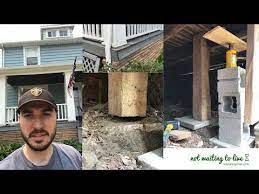 How To Raise And Level Sinking Front Porch Deck Handy Manny Youtube Front Porch Deck Decks And Porches Concrete Front Porch