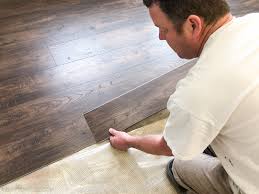 If you're looking to install sheet vinyl flooring in your home, find a local flooring store with experts and installers that help you get the right flooring for your needs. How To Install Vinyl Plank Over Concrete Orc Week 4 5 The Happy Housie