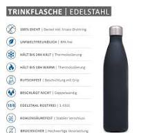 Sprengers – Personalisierbare Trinkflasche aus Edelstahl – auslaufsichere &  thermoisolierte Wasserflasche hält Getränke bis zu 18 Stunden warm oder ...