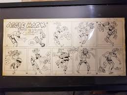 Original Aggie Mack comic strip art 1954 by Hal Rasmusso