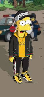 Bart simpson lock screen wallpaper background for iphone 6 7 8 x ipad and andro. Xin Pusen An Animation Cartoon Is Euramerican Wet Card Gucci Wallpapers For Iphone X Gucci Wallpaper Iphone Hypebeast Iphone Wallpaper Supreme Iphone Wallpaper