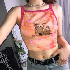 See more ideas about tie dye patterns, tie dye, dye. 2019summer New Tie Dyed Flowers Adorable Bitch Puppy Print Pattern Crop Top Sexy Pure And Fresh Women Tank Top Halter Top Buy At The Price Of 9 19 In Aliexpress Com Imall Com