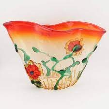 Murano Glass Vases Murano Glass Abstract Flower Vase Red Murano Glass Vase Abstract Flowers Glass Art Projects