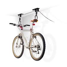 Bike bicycle lift rack display hanging garage ceiling for with storage hook rope. Elevate Outdoor Ceiling Mount Bicycle Hoist Discount Ramps