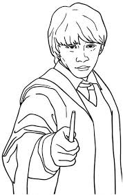 Harry Potter Para Colorear Ron
