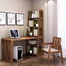 Desk And Bookshelf Home Office Table Apartment Living Room Trendy Home