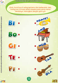 Mengenal Alat Musik Dengan Menghubungkan Suku Kata Yang Benar Buku Online Membaca Buku Suku Kata