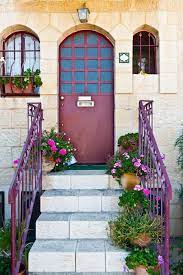 64 Outdoor Steps With Flower Planters And Pots Ideas Pictures Painted Front Doors Flower Planters Outdoor Steps