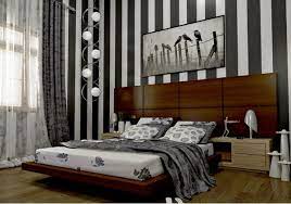 The simple inclusion of black accents in this detailed white room make what could be cold to classy into something warmly. 20 Bedroom Ideas With Striped Walls Home Design Lover