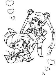 Our new age online games platform has a wide range of free escape games, puzzle games, racing games, skill games,girls games, shooting games. Sailor Moon And Sailor Chibi Moon Coloring Page Color Luna