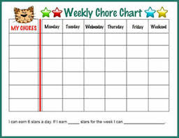 Details About A5 Children S Tiger Weekly Chore S Chart Picture Poster Kids Bedroom Reward