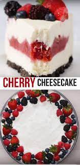 Cherry Pie Filled Cheesecake Best Kids Dessert Video Recipe Dessert Cheesecake Baking Pie Cherry Kid Desserts Desserts Dessert Cake Recipes