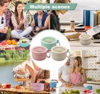 Amazon.com: Rarapop 3 Pack Microwave Soup Bowl Containers ...