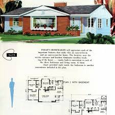 130 Vintage 50s House Plans Used To Build Millions Of Mid Century Homes We Still Live In Today House Plans Mid Century House Building