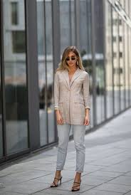 Ann Kathrin Goetze Wearing Mango Jeans Blazer Earring Shoes And Mango Jeans How To Wear Fashion