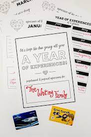 I strongly believe this and especially so if you're shopping for your spouse, parents, or basically any working adult. Experience Gifts For Kids A Year Of Experiences Free Printable