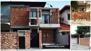 Salah satu material yang bisa menekankan desain natural dalam rumah adalah batu alam dan kayu. Kumpulan Inspirasi Model Pagar Dengan Bata Ekspos Konsep Terbaru Tahun Ini Homeshabby Com Design Home Plans Home Decorating And Interior Design