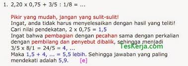 Insidegugu Blog Soal Psikotes Dan Jawaban Dilengkapi Pembahasan Pengertian Contoh Soal Kunci Jawaban Pembahasan Tes Matematika Logika Matematika Pecahan