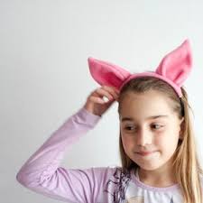 Pink Ears and Tail Set Animal Headband Birthday Party Favor Children Kid  Adult Baby Child Cosplay Halloween Costume