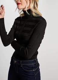 Je souhaite dénicher un pull chaud, gilet ou sweat de qualité et bas prix ici pull femme morgan. Nouvelle Collection Pull Col Roule En Maille Metallisee Noir Morgan Femme Place Des Tendances