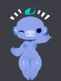 Rule 34 Dev - 2024 black_eyes blue_body blue_skin breasts discord  discord_(app) female female_only furry grey_background huhujujuy nipples  one_eye_closed pussy thick_thighs thighs winking wumpus|13554887464