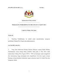 Tugasan badan berkanun mardi docx gmga 3023 pentadbiran awam korporat 1 0 pengenalan malaysia merupakan sebuah negara membangun yang sedang berusaha course hero. Pekeliling Perkhidmatan Bilangan 4 Tahun 2013 Tabung Wira Negara