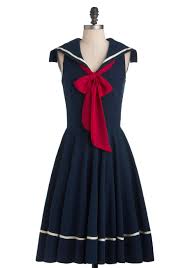 Pin By Easter Pennington On Vestidos In 2020 Mod Cloth Dresses Nautical Dress Sailor Dress