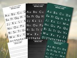 Yes, names and numbers are like siamese twins. Alphabet And Letter Number Chart 6 Pages White Blackboard Green Chalkboard Teaching Resources