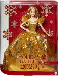 Barbie 2018 holiday dress only! Barbie Signature 2020 Holiday Barbie Doll 12 Inch Blonde Long Hair In Golden Gown Toys R Us Canada