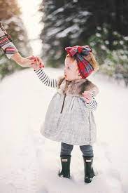 Snowy Forest Family Photos By Connection Photography 100 Layer Cakelet Baby Girl Clothes Kids Outfits Little Girl Fashion