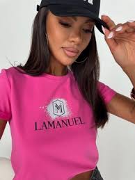 Różowe T Shirt Damski