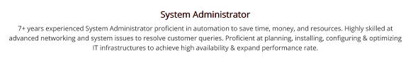 sysadmin resume 2019 guide to system