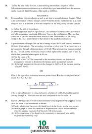 Cbse Class 12th Board Sample Physics Question Paper Question Paper Physics Question Paper Physics Questions
