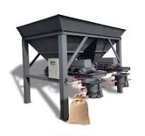 Automatic 10-50kg Metering Cement Bagger Weighing and Sewing Packer Powder  Open Mouth Packing Machine