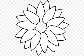 Black And White Line Art Sunflower Drawing Common Sunflower Drawing Clip Art Sunflower Drawing White Flower Png Abstract Flowers