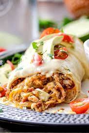 Smothered Baked Chicken Burritos Carlsbad Cravings