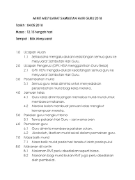 Pelancaran hari guru peringkat smiytkt tarikh tayang : Minit Mesyuarat Sambutan Hari Guru 2017 Docx